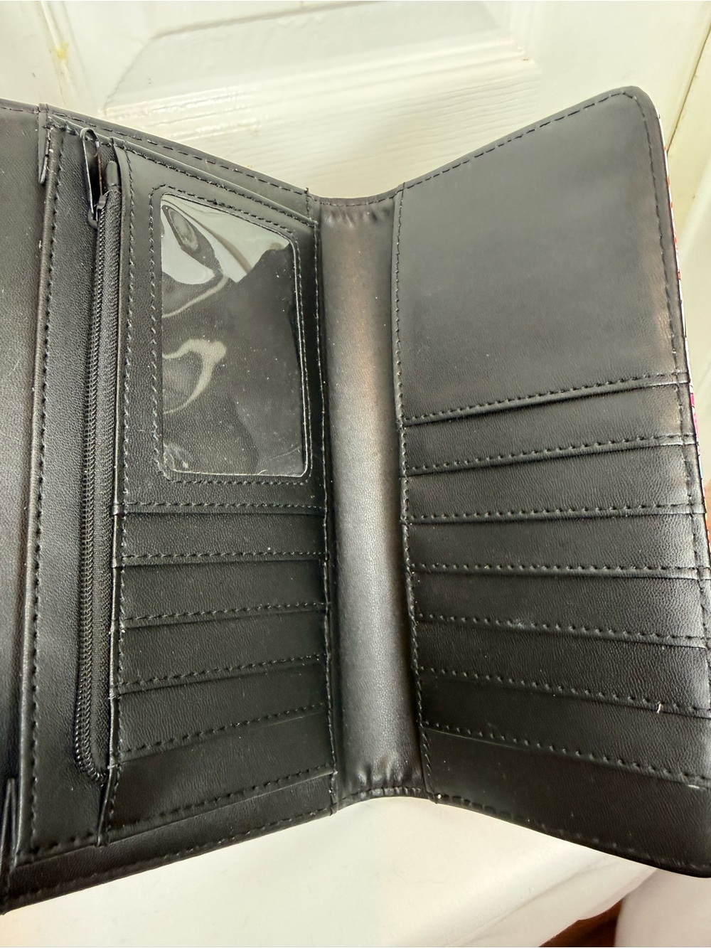 ED HARDY WHITE REBEL GARDEN FLAP LONG WALLET - Picture 11 of 12